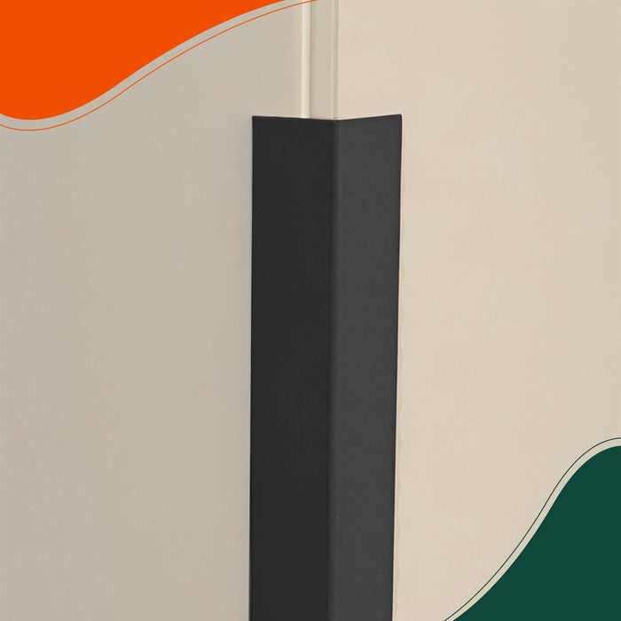 2 x Black Rigid Angle – 10mm x 10mm x 1 Metre PVC Corner Trim