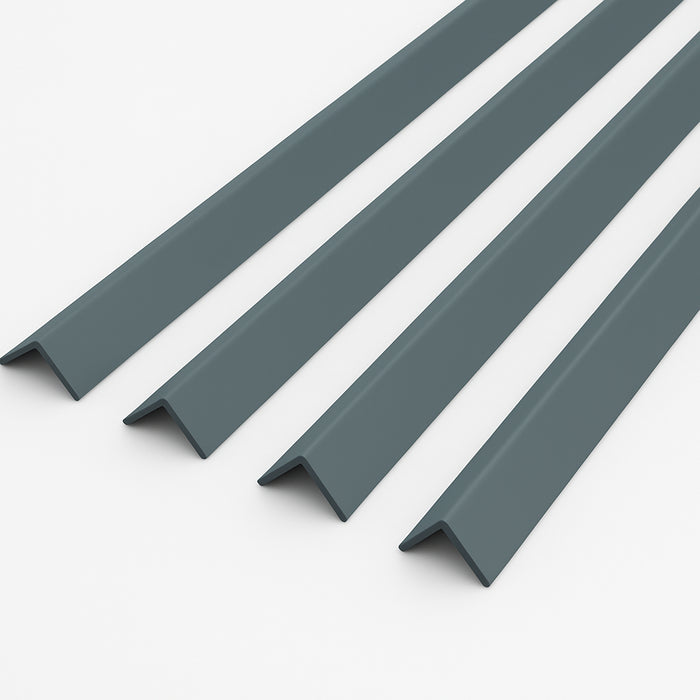 4 x Anthracite Grey Rigid Angle 25mm x 25mm x 1 Metre ^
