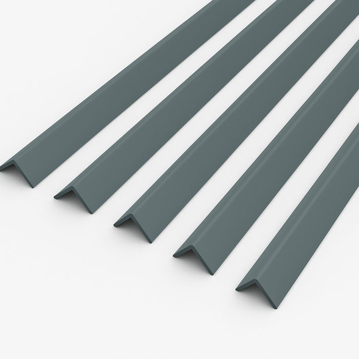 5 x Anthracite Grey Rigid Angle 25mm x 25mm x 1 Metre ^
