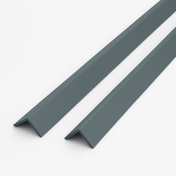 2 x Anthracite Grey Rigid Angle 25mm x 25mm x 1 Metre ^