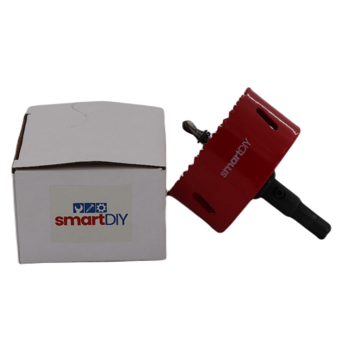 Smart DIY 70mm Bi-Metal Hole Saw with Arbor – Heavy-Duty Cutter for Wood, Metal, Plastic, Drywall & Soffits – Precision Drill Bit for Electricians, Plumbers & DIY Projects