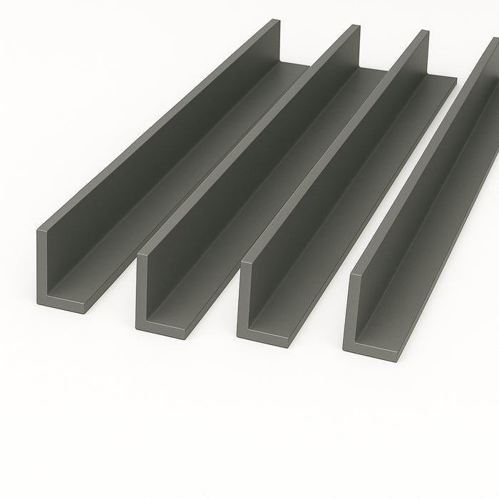 4 x Anthracite Grey Unequal Angle 50mm x 25mm x 1 Metre