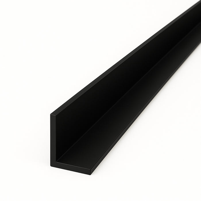 Black Unequal Angle 50mm x 25mm x 1 Metre