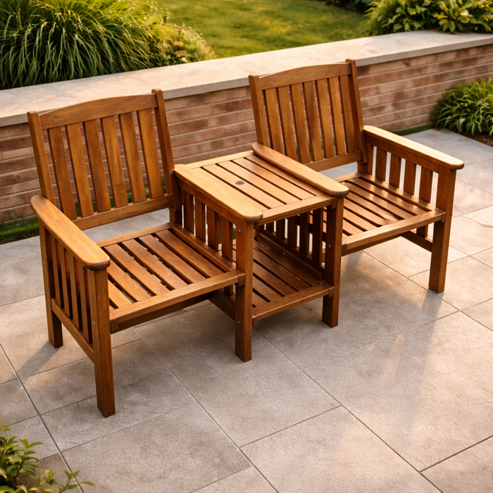 Natural Hardwood Garden Companion Set