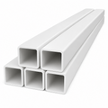 5 x 25mm White PVC Box Section 1 Metre Length