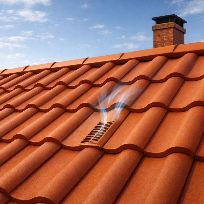 Timloc Brown Single Pantile Roof Tile Vent