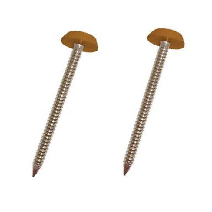 250 x 30mm Light Oak / Tan UPVC Poly Top Pins    [B&N]  (0189) ^^