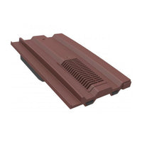 Manthorpe Antique Red Mini Castellated Tile Vent with Adaptor Kit for Clay and Concrete Tile Roofs