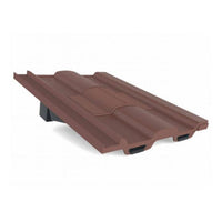 Manthorpe Antique Red Castellated Tile Vent with Adaptor Kit for Clay and Concrete Tile Roofs