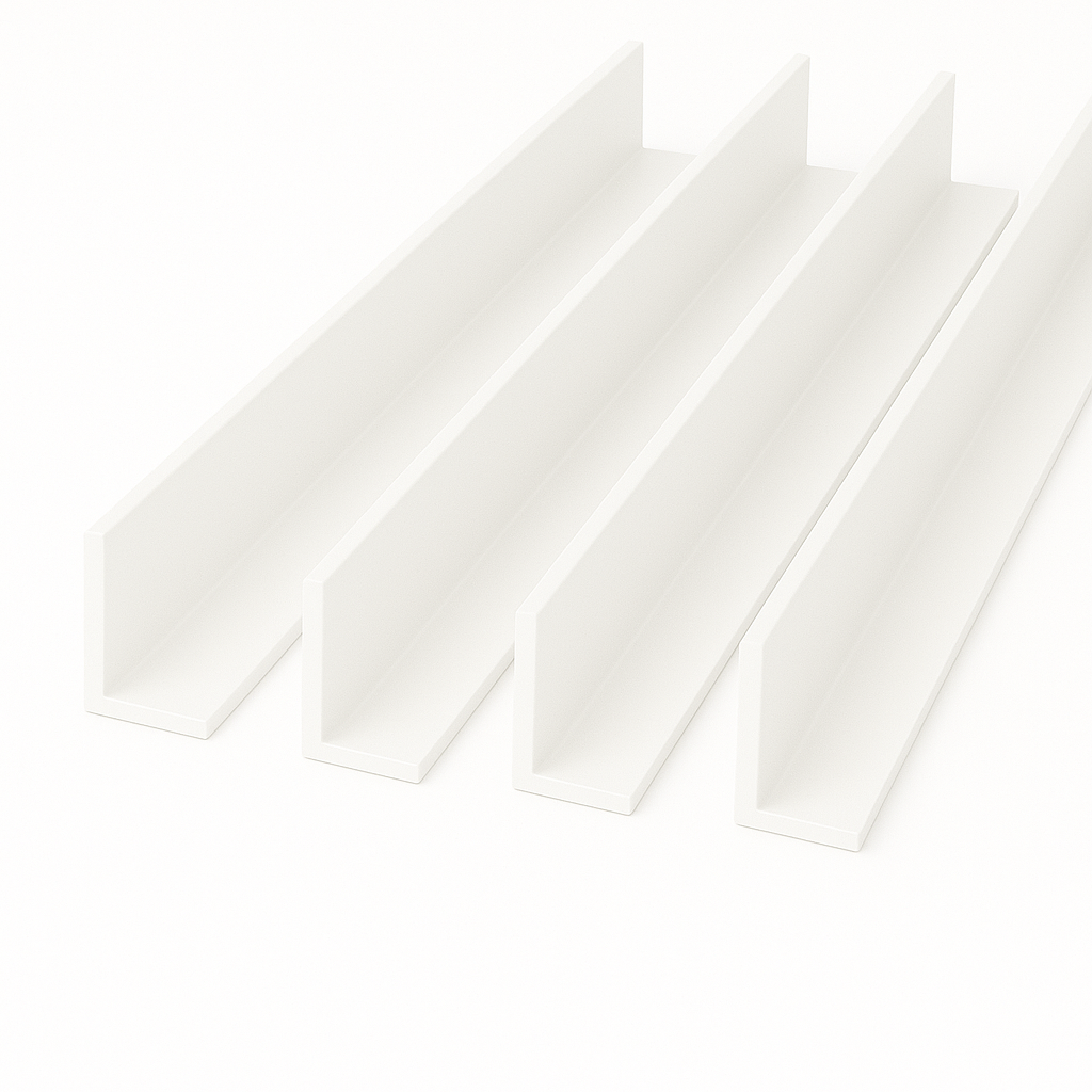 White Unequal Angle 50mm x 25mm