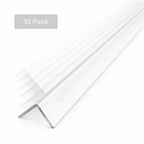 10 x 40x40mm Clear Angles x 1 meter