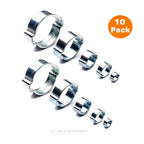 10 x W1 Double Ear Clamps  [ 11 - 13mm ]       (0121) ^^
