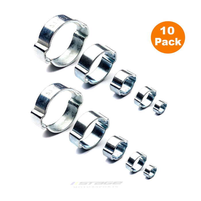 10 x W1 Double Ear Clamps  [ 11 - 13mm ]       (0121) ^^