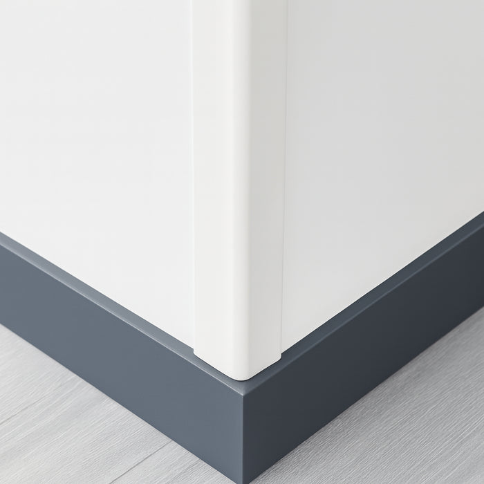 25 Pack White 1 Metre UPVC Plastic Rigid Angle 10 x 10mm Corner Cover Trim 90 Degree