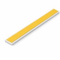 1 x 25mm White Adhesive Taped PVC Flat Bar x 1 Metre