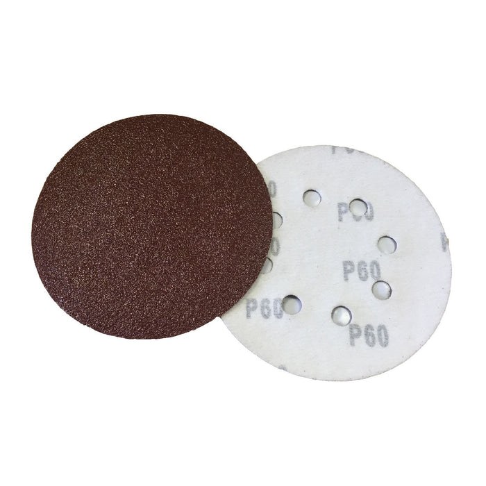 20 x Assorted Grit Hook and Loop 125mm Plain Sanding Disc Sheets, Orbital Sander