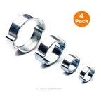 4 x W1 Double Ear Clamps  [ 5 - 7mm ]       (0102) ^^