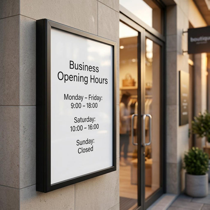 Matte Black Outdoor 720 x 295mm Display Case