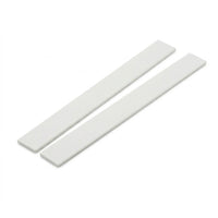 2 x 75mm White PVC Flat Bar x 1 Metre
