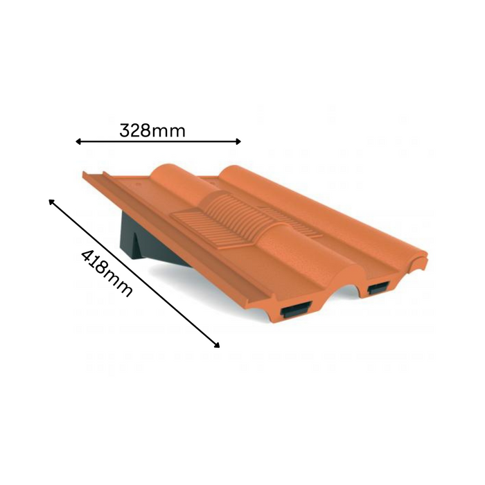 Manthorpe Terracotta Double Roman Tile Vent