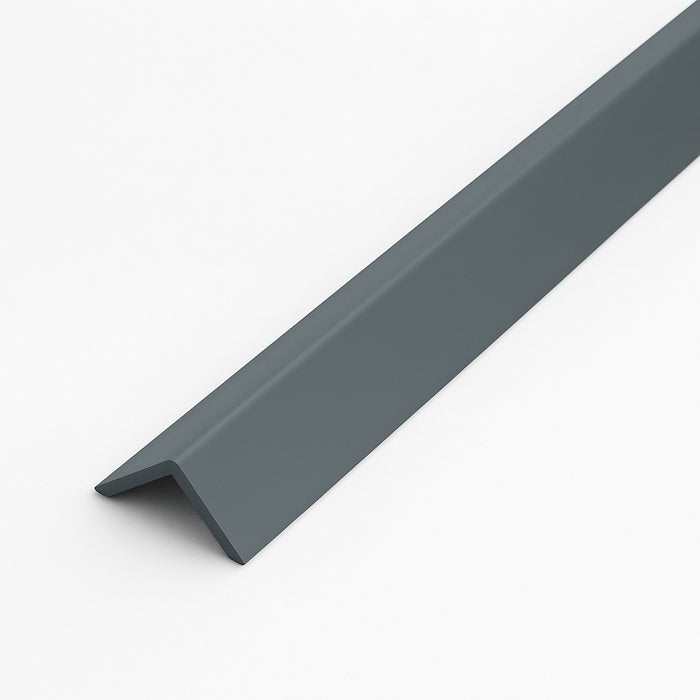 Anthracite Grey 1 Metre UPVC Plastic Rigid Angle 10 x 10mm Corner Cover Trim 90 Degree