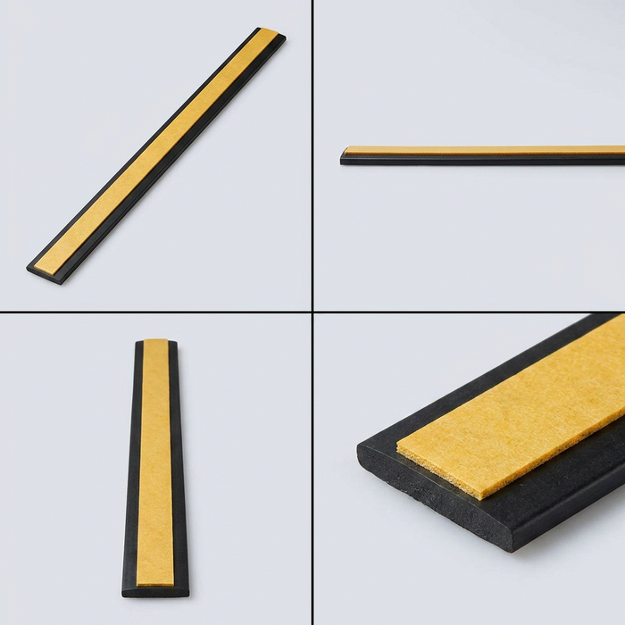 5 x 75mm Black Self-Adhesive Trim Strip x 1 Metre