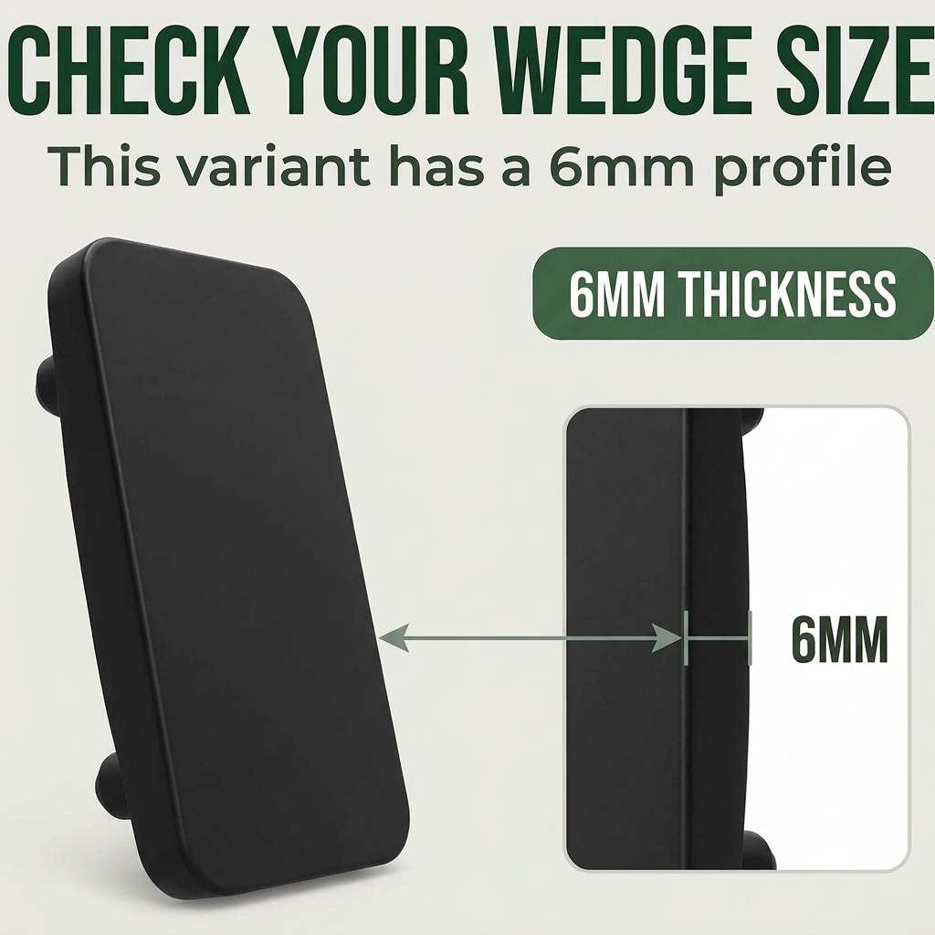 10 x 6mm Black Striker Plates