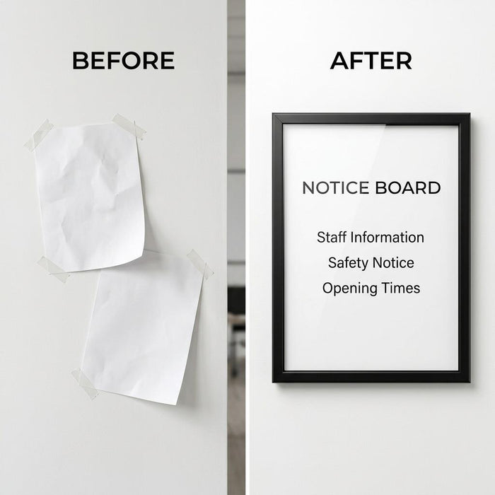 Matte Black Outdoor 720 x 295mm Display Case