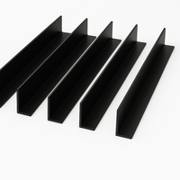 5 x Black Unequal Angle 70mm x 30mm x 1  Metre  ^