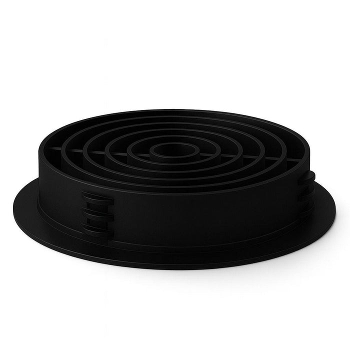 100 Pack 68mm Black Plastic Round Soffit Air Vents | UV Resistant UPVC Push-in Roof Disc for Fascia | Long-Lasting, Durable, and Weatherproof Circular Soffit Vent for Optimal Ventilation