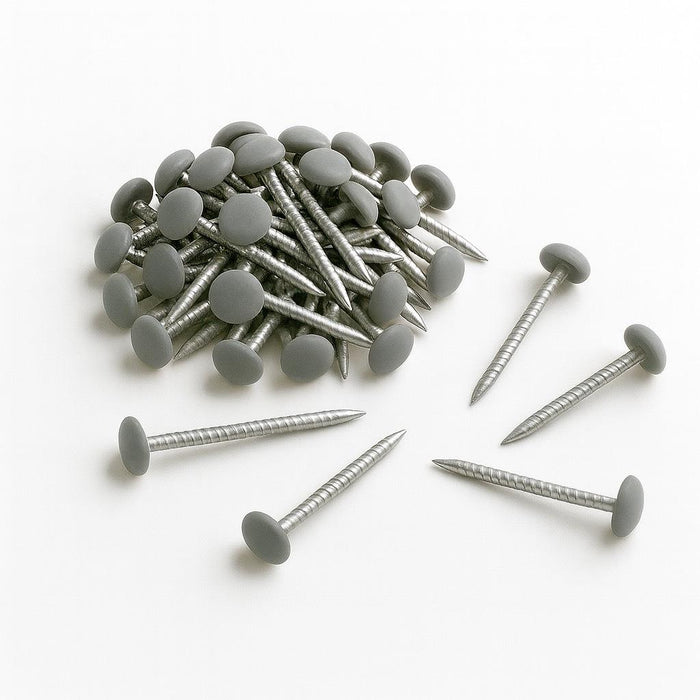 2000 Pack 30mm Agate Grey UPVC Poly Top Pins Nails