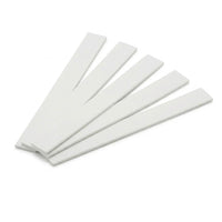5 x 19mm White PVC Flat Bar x 1 Metre