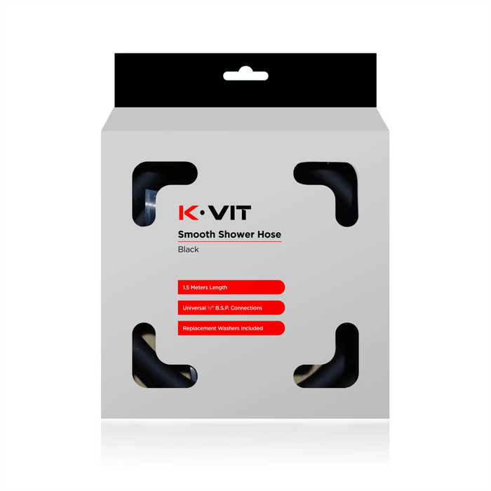 Kartell 1.5m Matte Black Shower Hose