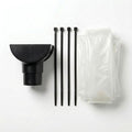 Black 15m Round Gutter Stop End Outlet Kit 112mm