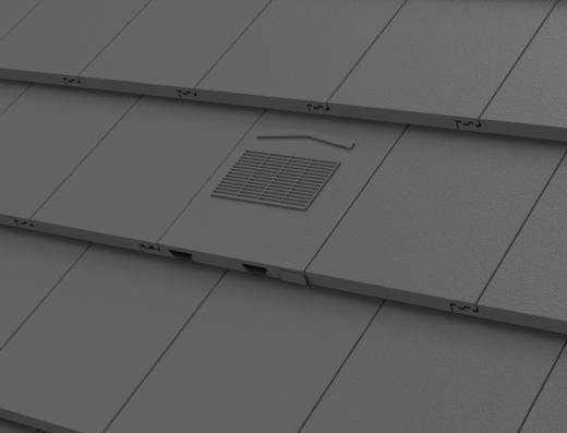 Manthorpe Grey Non-Profile Tile Vent with adaptor