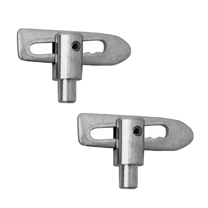 2 x Antiluce Fasteners Weldable Drop Lock Catchs, Horseboxes, Trailers & Tailgates