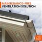 75 Pack 68mm White Plastic Round Soffit Air Vents