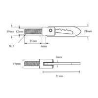 2 x Antiluce Fasteners 33mm Drop Lock Bolt On Catch for Trailers & Tailgates
