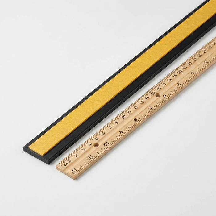 10 x 75mm Black Self-Adhesive Trim Strip x 1 Metre