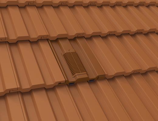 Manthorpe Terracotta Mini Castellated Roof Tile Vent, Marley Ludlow Plus Redland Sandtoft