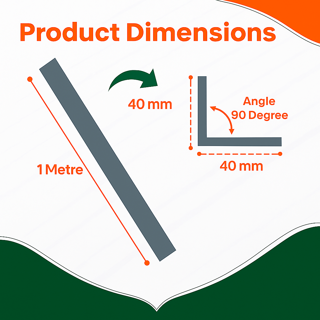 3 x Anthracite Grey Rigid Angle 40mm x 40mm x 1  Metre  ^