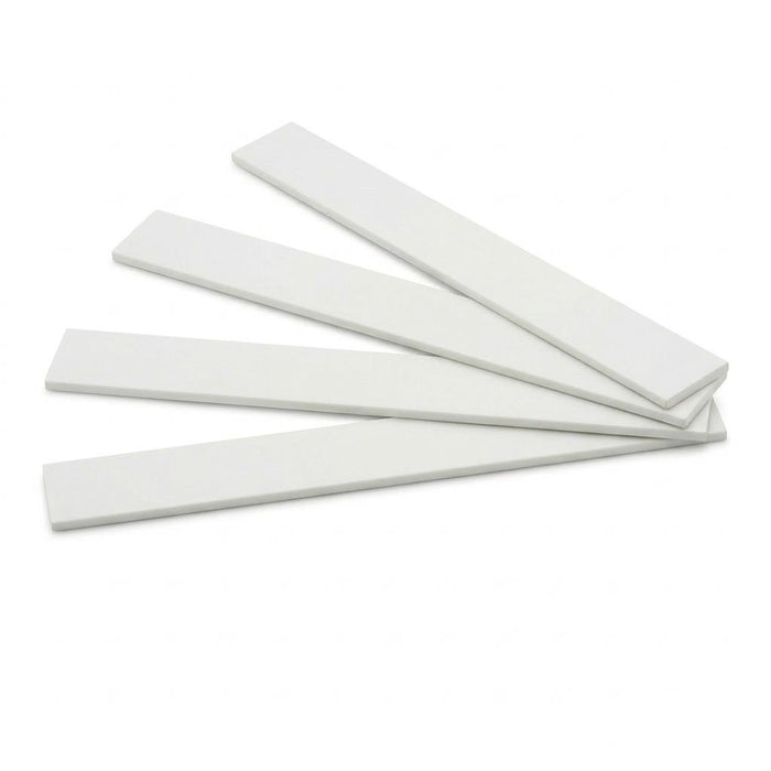 4 x 25mm White PVC Flat Bar x 1 Metre