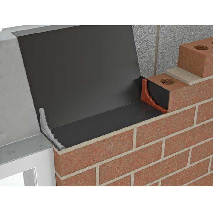 25 x Grey Brick Tunnel Weep Vents, Invisible Cavity Wall Water Outlet