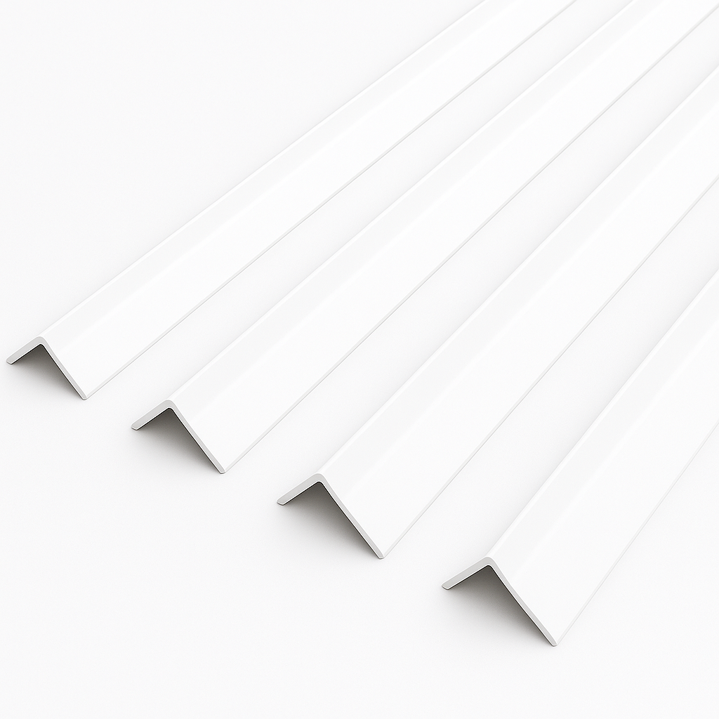 1 Metre UPVC Plastic Rigid Angle Corner Cover Trim 90 Degree