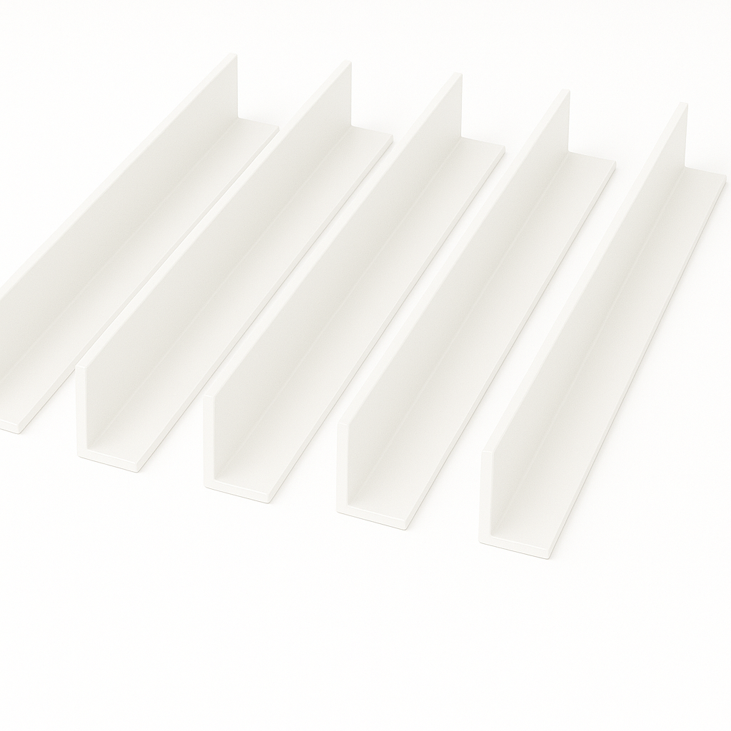 White Unequal Angle 50mm x 25mm