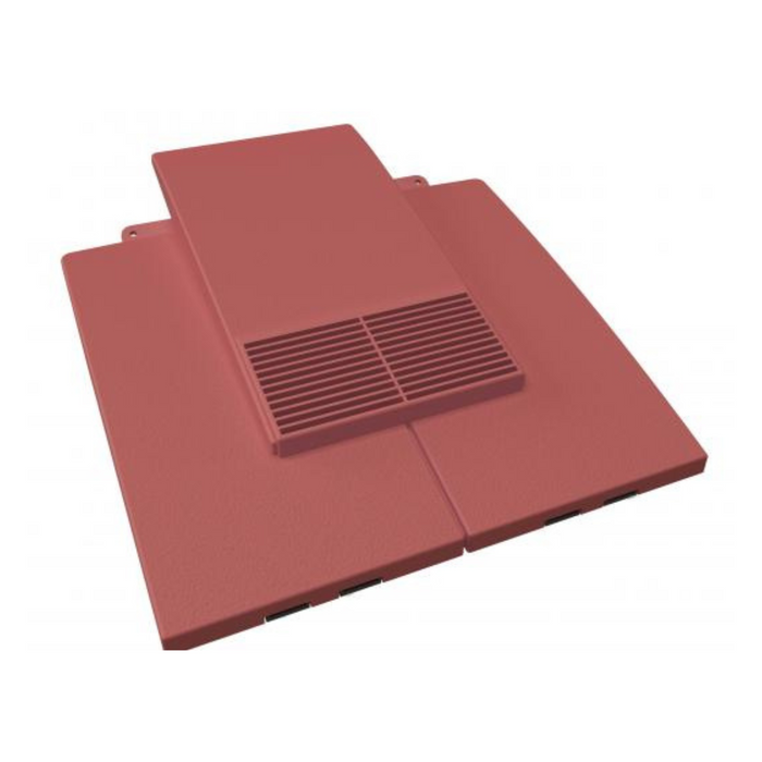 Manthorpe Antique Red Plain In-line Roof Tile Vent & Pipe Adapter / for concrete and Clay Tiles