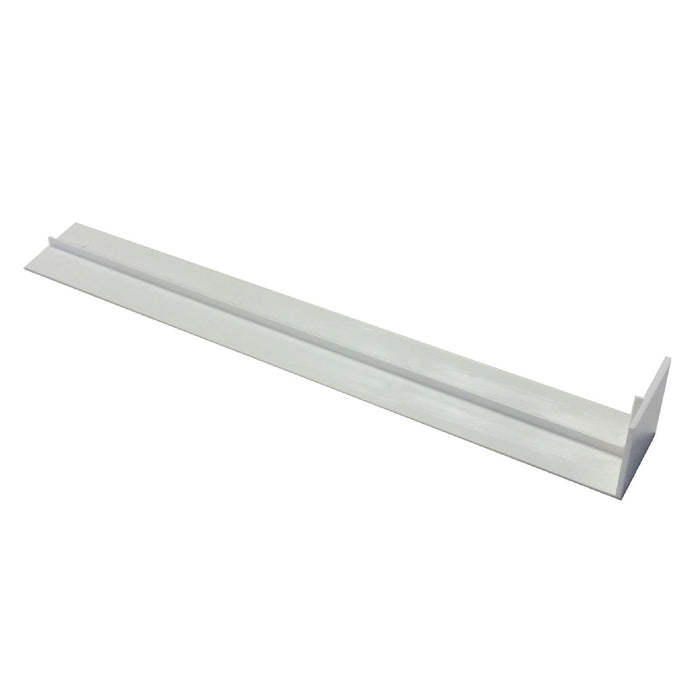 UPVC Plastic Fascia Board Straight Butt Joint White 300mm Square Edge Profile