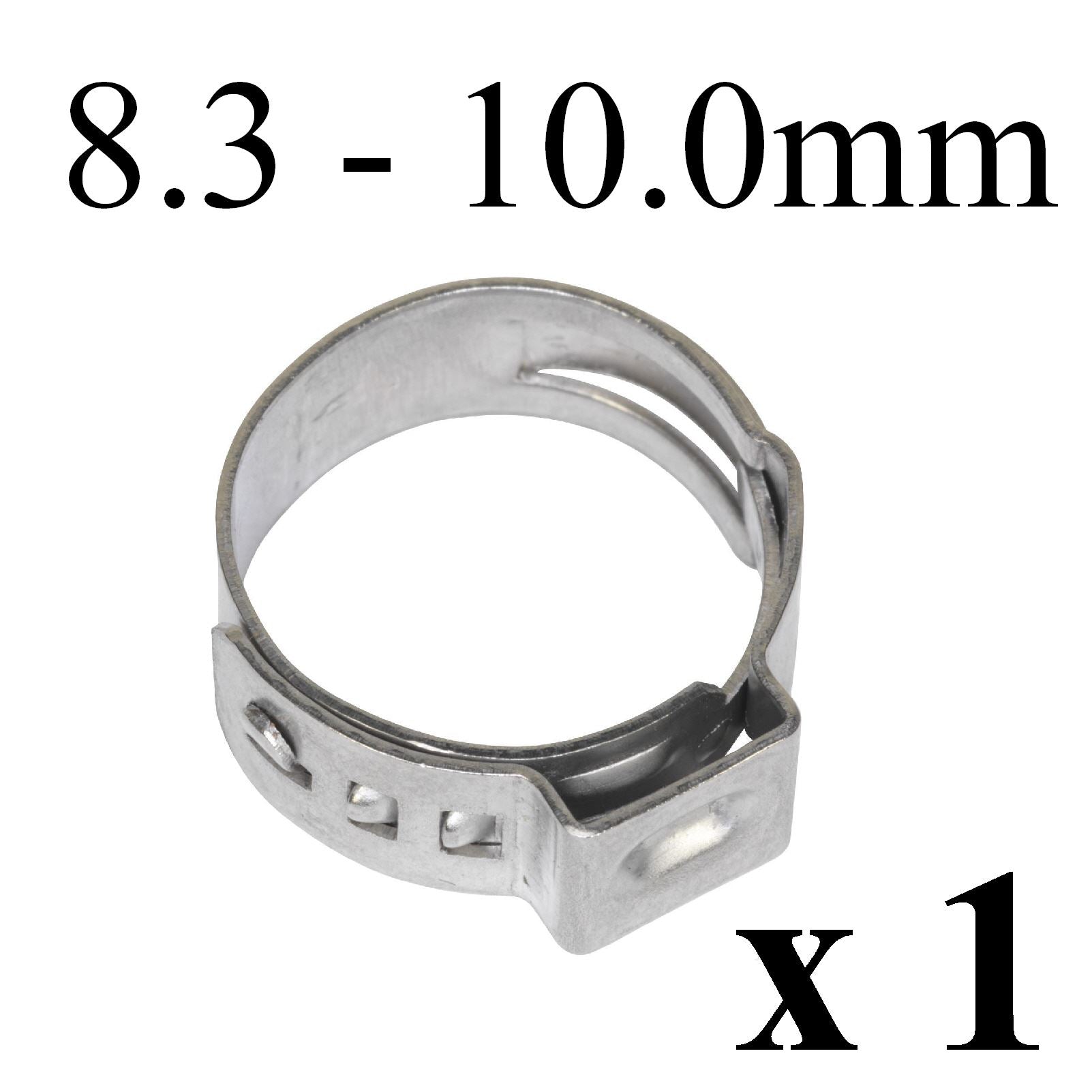 W4 Single Ear Plus Clamps (8.3-10mm) | Leak-Proof Hose Seal