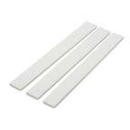 3 x 25mm White PVC Flat Bar x 1 Metre