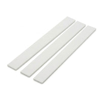 3 x 25mm White PVC Flat Bar x 1 Metre